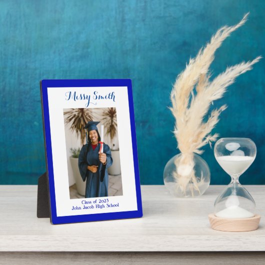 Foto Afstuderen, klasse 2023 Blue Fotoplaat (Zijkant)