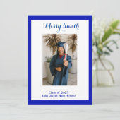 Foto Afstuderen, klasse 2023 Blue Kaart (Staand voorkant)