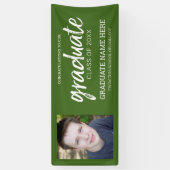 Foto afstuderen - Klasse groen virtueel Spandoek (Verticaal)