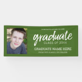 Foto afstuderen - Klasse groen virtueel Spandoek (Horizontaal)