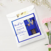 Foto Afstuderen, klasse van 2023 Blauw Dank u Fa Bedankzakje (Gezegeld)
