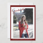 Foto Afstuderen, Klasse van 2023 Maroon Kaart (Achterkant)