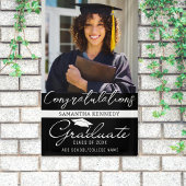 Foto Afstuderen Klasse van 2025 Black Congrats Afs Spandoek