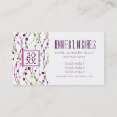 Foto Afstuderen | Meerkleurige Stippen Contactkaartje (Achterkant)