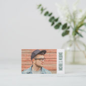 Foto Afstuderen | Modelpatroon van computercircuit Contactkaartje (Staand voorkant)