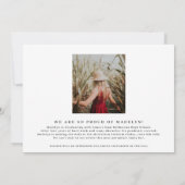 Foto Afstuderen Modern Gold Foil 2023 Aankondiging (Achterkant)