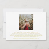 Foto Afstuderen Modern Gold Foil 2023 Aankondiging (Achterkant)