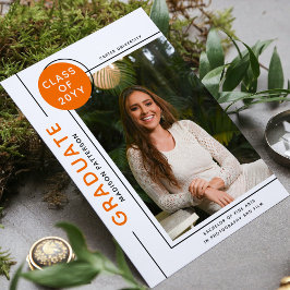 Foto Afstuderen Modern Script Black Oranje