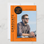 Foto Afstuderen Modern Script Oranje Black (Voorkant)