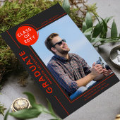 Foto Afstuderen Modern Script Red Gray