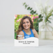 Foto Afstuderen Modern Simple Trendy Minimalist Briefkaart (Staand voorkant)