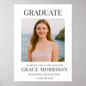 Foto Afstuderen Moderne Afgestudeerde  Poster (Voorkant)