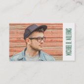 Foto Afstuderen | Nautische schaduwen van blauw pa Contactkaartje (Voorkant)