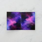 Foto afstuderen neon glow afstudeerder middelbare  bedankkaart (Binnen)