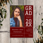 Foto Afstuderen Open House | Rode uitnodiging