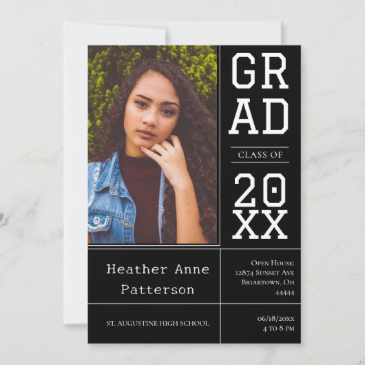 Foto Afstuderen Open House | Zwart Kaart (Voorkant)