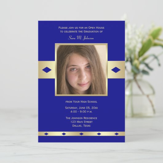 Foto Afstuderen Open Huis Uitnodiging (Staand voorkant)