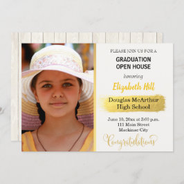 Foto afstuderen Open Huis Uitnodiging