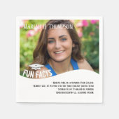 Foto Afstuderen Party Fun Facts Custom Servet (Voorkant)