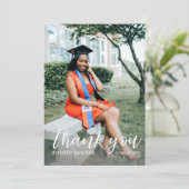 Foto Afstuderen Pet Calligrafie Hartelijk dank Kaart (Staand voorkant)