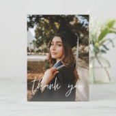 Foto Afstuderen Pet Chalkboard V Hartelijk dank Kaart (Staand voorkant)