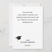 Foto Afstuderen Pet Verticaal W Hartelijk dank Kaart (Achterkant)