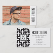 Foto Afstuderen | Plus-teken Contactkaartje (Voorkant / Achterkant)