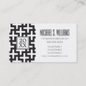 Foto Afstuderen | Plus-teken Contactkaartje (Achterkant)