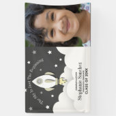 Foto Afstuderen Raket Buitenspatie Banner (Verticaal)