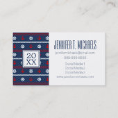 Foto Afstuderen | Rode witte en blauwe oceaan Contactkaartje (Achterkant)