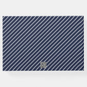 Foto Afstuderen School Blauw en Wit Gastenboek (Achterkant)