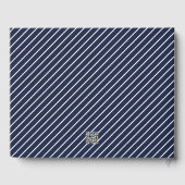 Foto Afstuderen School Blauw en Wit Gastenboek (Achterkant)