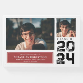 Foto Afstuderen School Rood en Wit Gastenboek