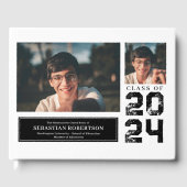 Foto Afstuderen School Zwart-wit Gastenboek (Voorkant)