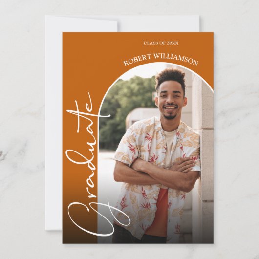 Foto afstuderen Script Kaart (Voorkant)