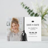 Foto Afstuderen Sla de datumkaarten op Save The Date (Staand voorkant)
