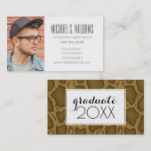 Foto Afstuderen | Snake Skin Contactkaartje (Voorkant / Achterkant)