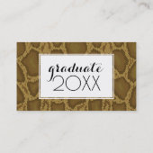 Foto Afstuderen | Snake Skin Contactkaartje (Achterkant)