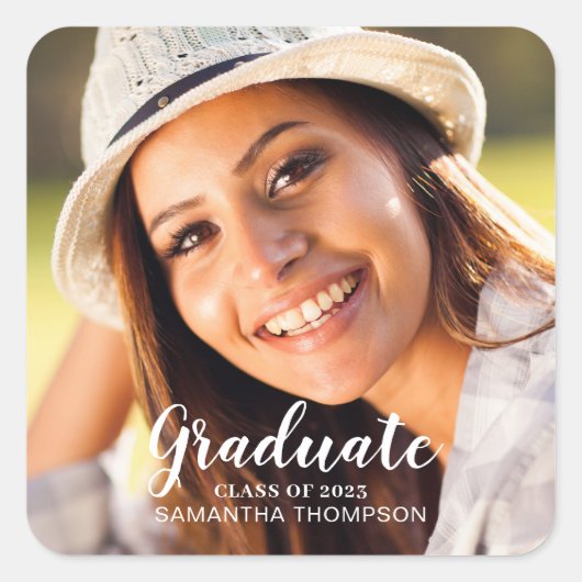 Foto Afstuderen Sticker (Voorkant)