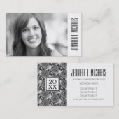 Foto Afstuderen | Stijlschilderpatroon Contactkaartje (Voorkant / Achterkant)
