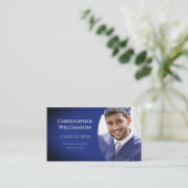 Foto afstuderen Student School Networking Visitekaartje (Staand voorkant)