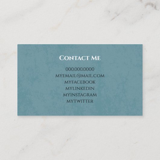 Foto afstuderen Student School Networking Visitekaartje (Achterkant)