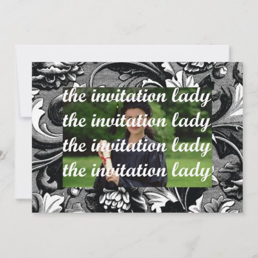 Foto Afstuderen Uitnodigen Kaart (Achterkant)