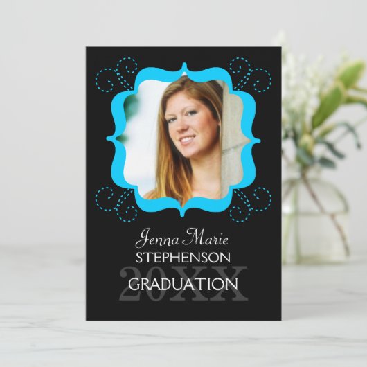 Foto Afstuderen Uitnodiging (Staand voorkant)