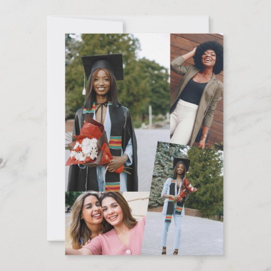 Foto afstuderen-uitnodiging kaart (Achterkant)