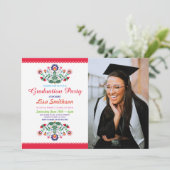 Foto Afstuderen Uitnodiging Party Fiesta Mexican (Staand voorkant)