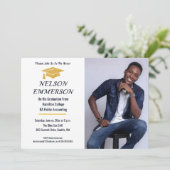 Foto Afstuderen Uitnodiging van de Partij van de V (Staand voorkant)