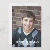 Foto Afstuderen van een moderne, eenvoudige klasse Kaart (Voorkant)