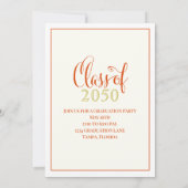 Foto Afstuderen van een moderne, eenvoudige klasse Kaart (Achterkant)