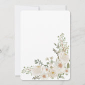 Foto afstuderen van ivoor-floral bekendmaking kaart (Achterkant)